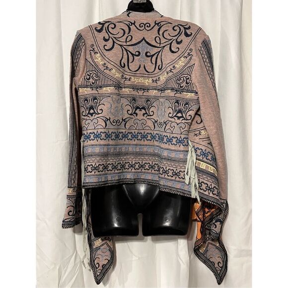 GREAT CONDITION stunning Birdie James AUTHENTIC CHIC embroidery cardigan SIZE ME - Picture 6 of 10